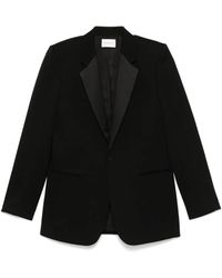Saint Laurent - Grain De Poudre Tuxedo Blazer - Lyst