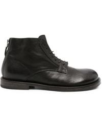Moma - Lace-Up Rear-Zip Boots - Lyst