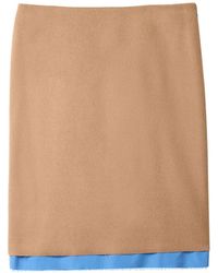 Miu Miu - Camel-Hair Midi Skirt - Lyst