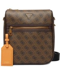 Guess - Milano 4G Monogram-Pattern Logo-Plaque Messenger Bag - Lyst