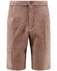 Hevò - Torre Lapillo Checked Shorts - Lyst