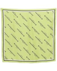 Givenchy - Logo-Print Silk Scarf - Lyst