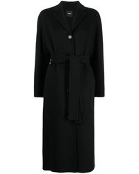 Theory - Belted Coat - Lyst