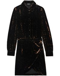 Zadig & Voltaire - Rulipe Fluwelen Blousejurk - Lyst
