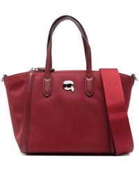 Karl Lagerfeld - Shopper mit Logo-Schild - Lyst