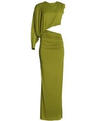 Axel 113 - Amanda Draped Cut-Out Maxi Dress - Lyst