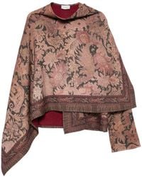 Pierre Louis Mascia - Pancake Floral-Print Wool Cape - Lyst