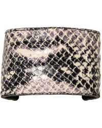 Jennifer Behr - Leather-Embossed Pony Wrap - Lyst