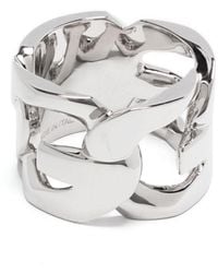 Givenchy - Id Engraved-logo Ring - Lyst