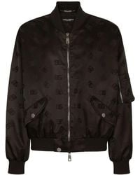 Dolce & Gabbana - Logo-Detail Bomber Jacket - Lyst