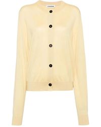 Jil Sander - Crew-Neck Button-Up Cardigan - Lyst
