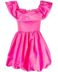 MSGM - Abito Fucsia A Palloncino - Lyst