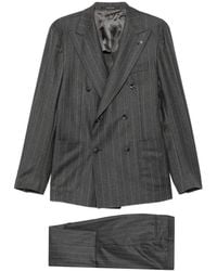 Tagliatore - Stripe-Pattern Double-Breasted Suit - Lyst