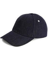 Lardini - Jeans-Baseballkappe Mit Logo-Prägung - Lyst