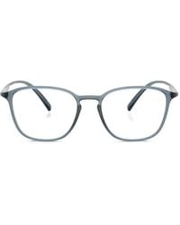 Giorgio Armani - Rectangle-Frame Glasses - Lyst