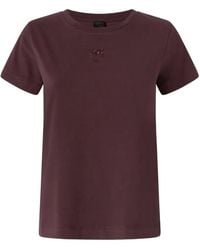 Pinko - Love Birds-Embroidered T-Shirt - Lyst