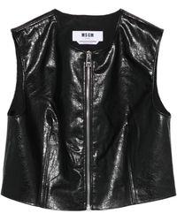MSGM - Top mit Reißverschluss - Lyst