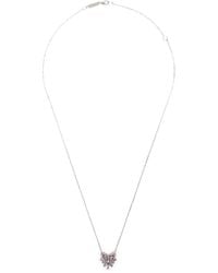 Suzanne Kalan - 18Ct Small Heart Pendant Sapphire And Diamond Necklace - Lyst