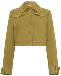 Alberta Ferretti - Button-Fastening Jacket - Lyst