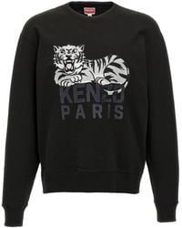 KENZO - Happy Tiger' Embroidered Sweatshirt - Lyst
