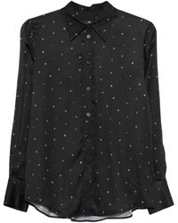 Paul Smith - Buttoned Printed Top - Lyst