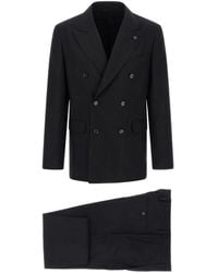 Lardini - Pinstripe Double-Breasted Suit (Set Of Two) - Lyst