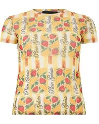 Philipp Plein - T-Shirt Met Ronde Hals En Fruitprint - Lyst