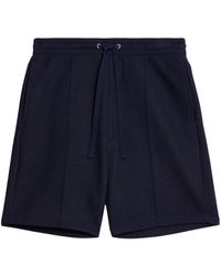 Ami Paris - Wool Blend Trackshorts - Lyst