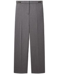 Stella McCartney - Button-Tab Pressed-Crease Trousers - Lyst