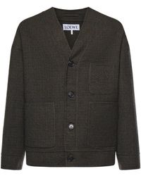 Loewe - Cardigan À Boutonnière - Lyst