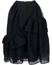 Cecilie Bahnsen - Gestufter Midirock - Lyst