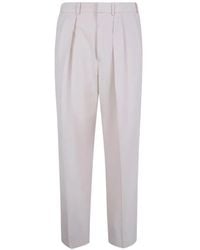 Tom Ford - Wool Cashmere Silk Reps Double Pleat Pants - Lyst