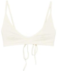 TOTEME - Scoop-Neck Tie-Fastening Bikini Top - Lyst