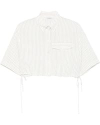 Patrizia Pepe - Striped Cropped Top - Lyst
