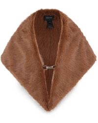 Simone Rocha - Schal Aus Faux Fur Mit Hakenverschluss - Lyst