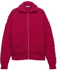 Prada - Wool Cardigan - Lyst