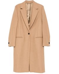 TOTEME - Single-Breasted Wool Coat - Lyst