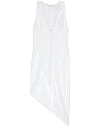 Genny - Sequin-embellished Asymmetric Midi Dress - Lyst