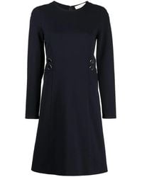Jane - Midi-Jurk Met Ronde Hals - Lyst