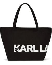 Karl Lagerfeld - Essential Tote Bag mit Oversized-Logo - Lyst