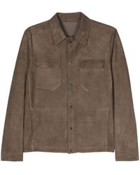 Salvatore Santoro - Suede Leather Shirt Jacket - Lyst