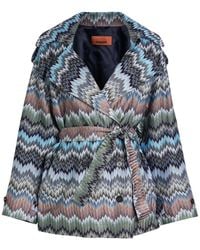 Missoni - Chaqueta Con Cinturón - Lyst