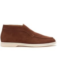 SCAROSSO - Slip-On Suede Boots - Lyst