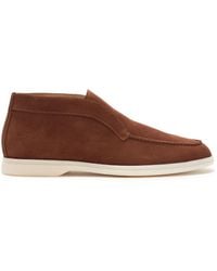 SCAROSSO - Slip-On Suede Boots - Lyst