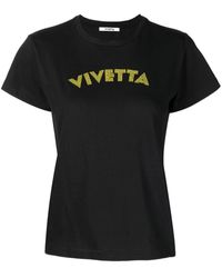 Vivetta - T-shirt Met Logo Van Stras - Lyst