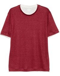 Eleventy - Layered-Effect Short-Sleeve T-Shirt - Lyst
