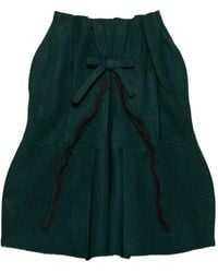 Prada - Shetland Wool Midi Skirt - Lyst