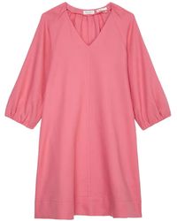 Marc O' Polo - V-Neck Balloon-Sleeve Dress - Lyst