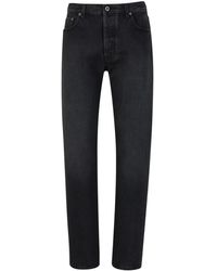 Off-White c/o Virgil Abloh - Off- Tapered Denim Jeans - Lyst