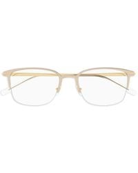 Montblanc - Square-Frame Half-Rim Glasses - Lyst